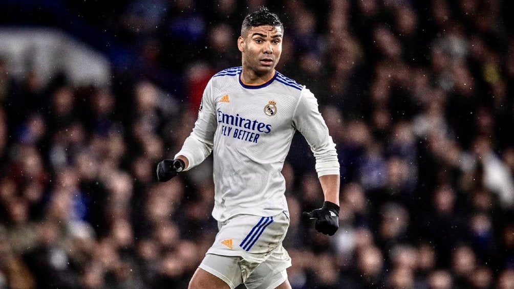 Casemiro jugando partido de Champions con el Real Madrid