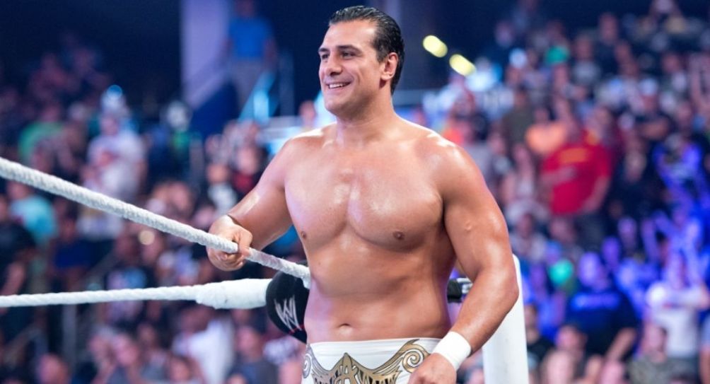 Alberto del Río previo a una lucha en WWE