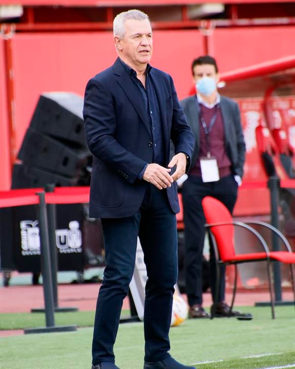 Javier Aguirre durante un partido con Mallorca