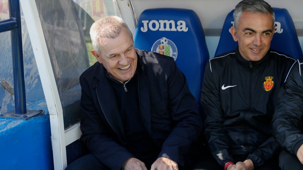 Javier Aguirre previo a un partido con el Mallorca