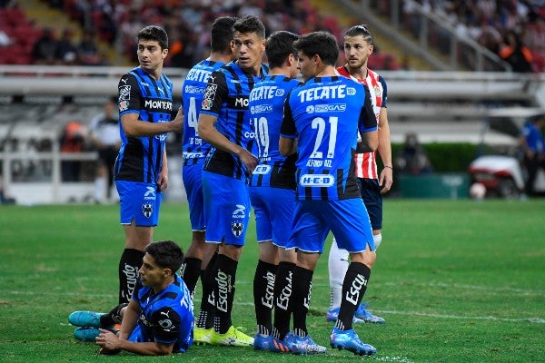 Rayados durante partido vs Chivas