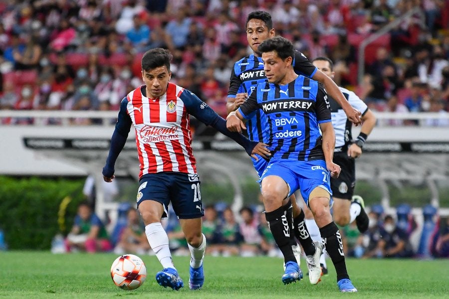 Fernando Beltrán durante un partido con Chivas