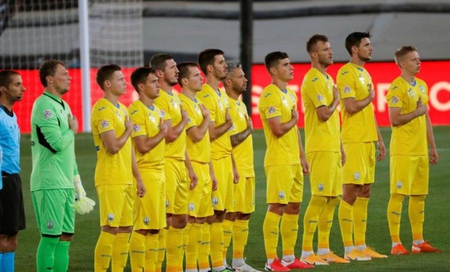 Selección de Ucrania previo a juego eliminatorio