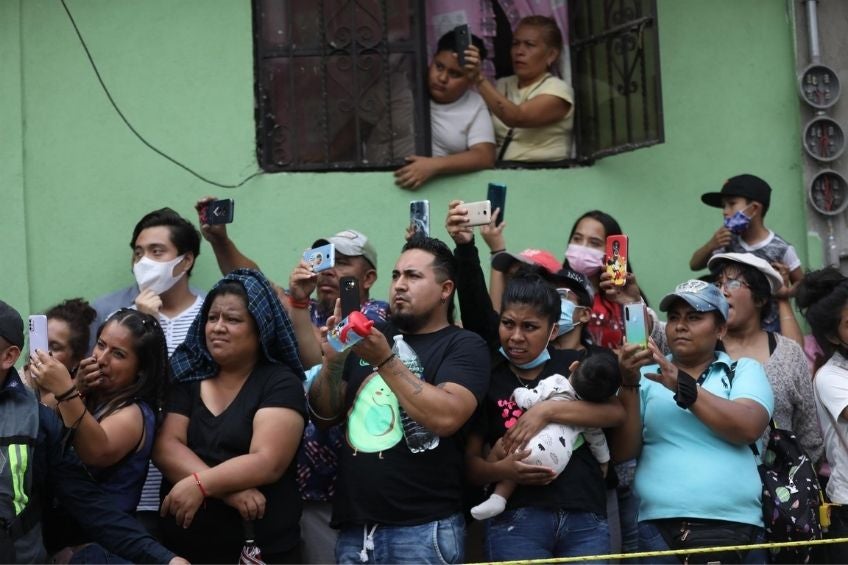 Personas durante los festejos de Semana Santa