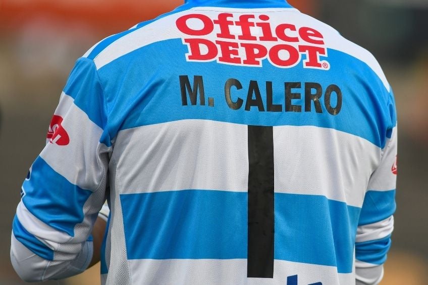 Moreno con la camiseta de Calero