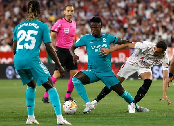 Vinicius en el Sevilla vs Real Madrid