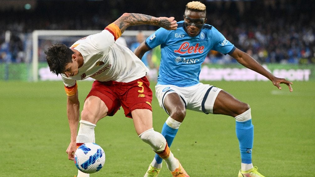 Napoli enfrentó a La Roma en el Estadio San Paolo