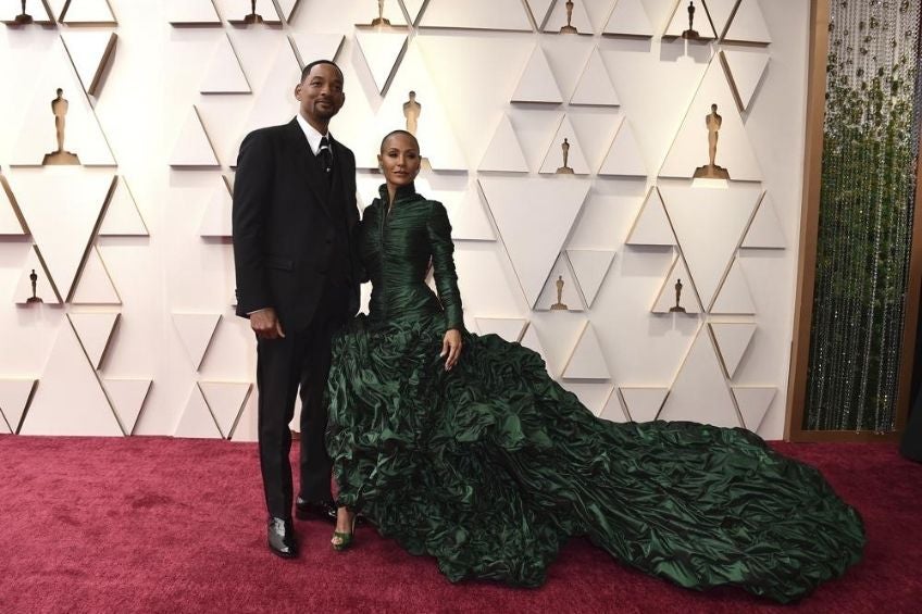 Will Smith junto a su esposa