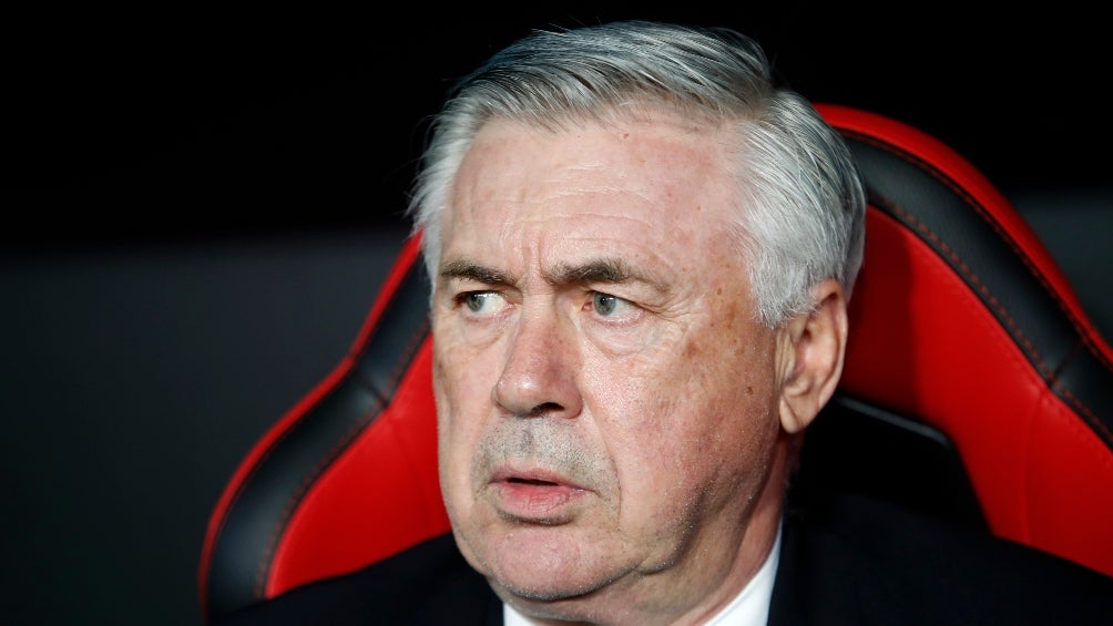 Ancelotti en un partido del Real Madrid