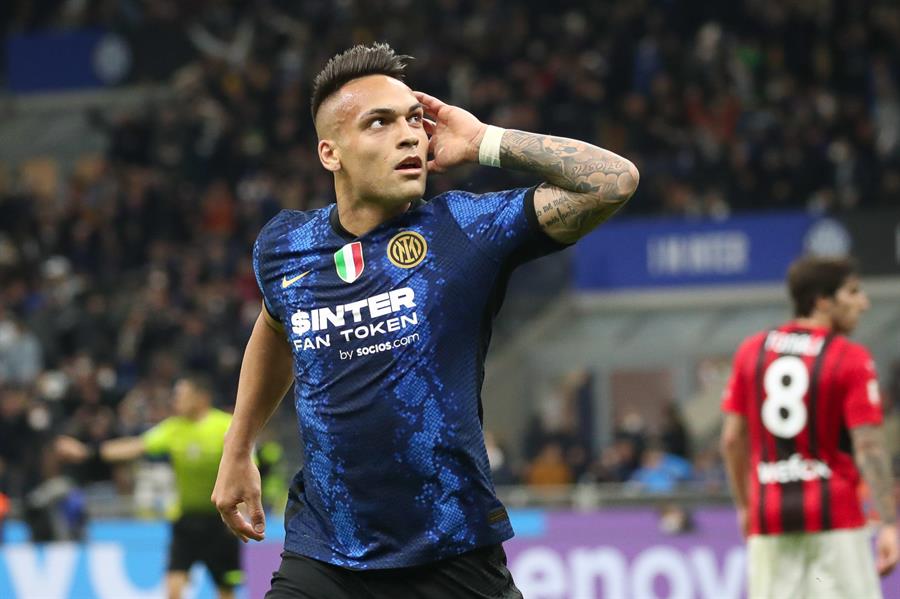 Lautaro Martínez en victoria del Inter