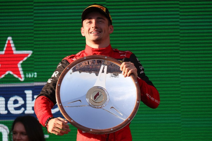 Leclerc después de ganar el GP de Australia