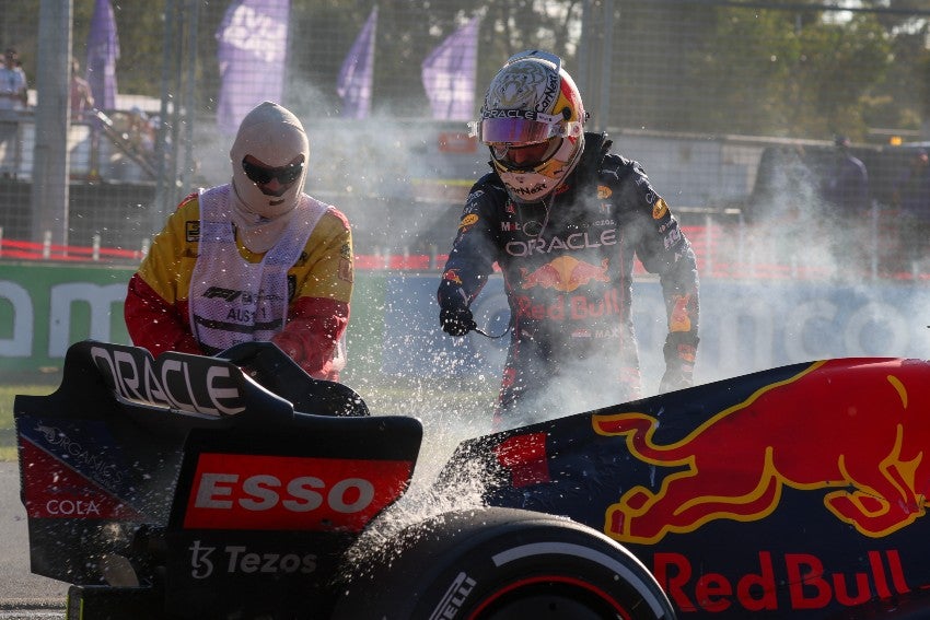 Max Verstappen tras abandonar el GP de Australia