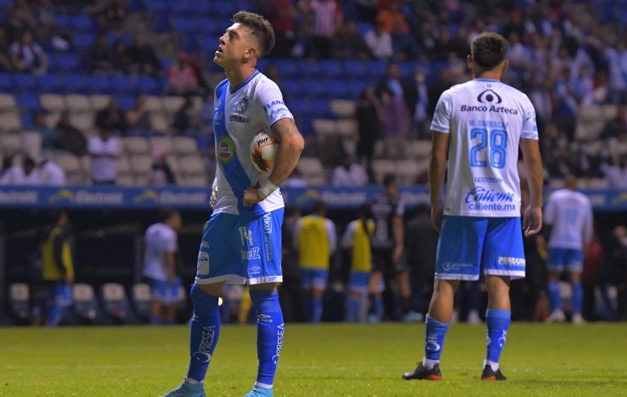 Jugadores de Puebla tras derrota ante los Rayos