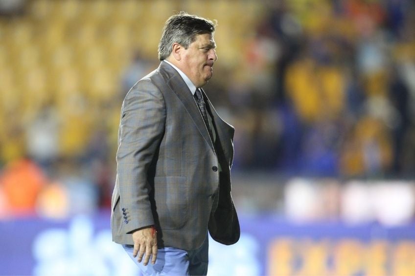 Miguel Herrera tras un partido de Tigres