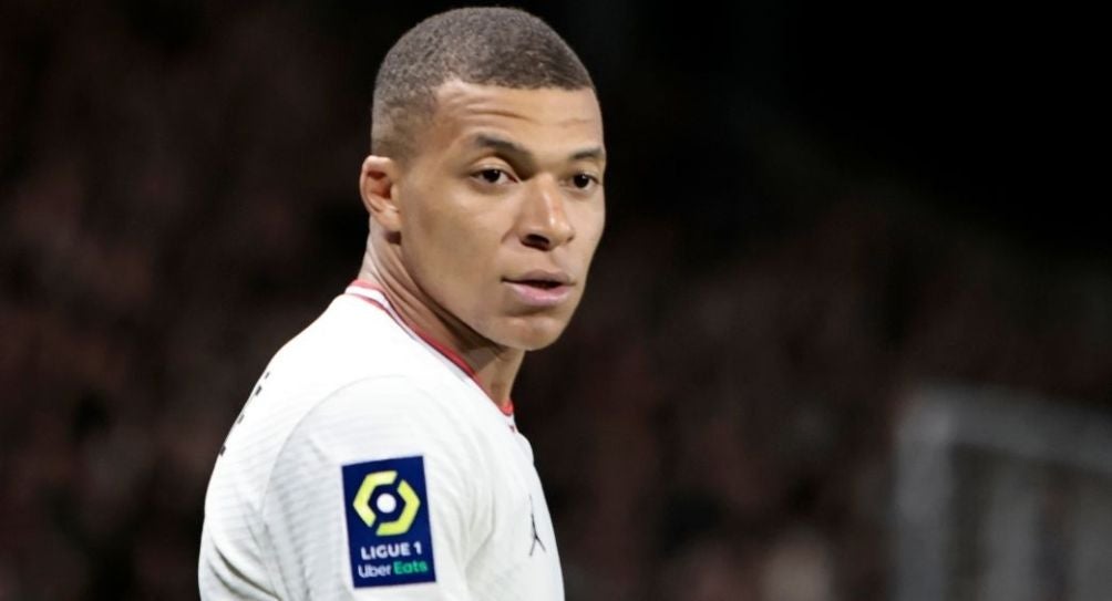 Kylian Mbappé durante un partido del PSG