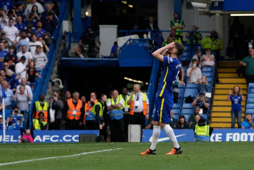 Jorginho luego de fallar el penalti