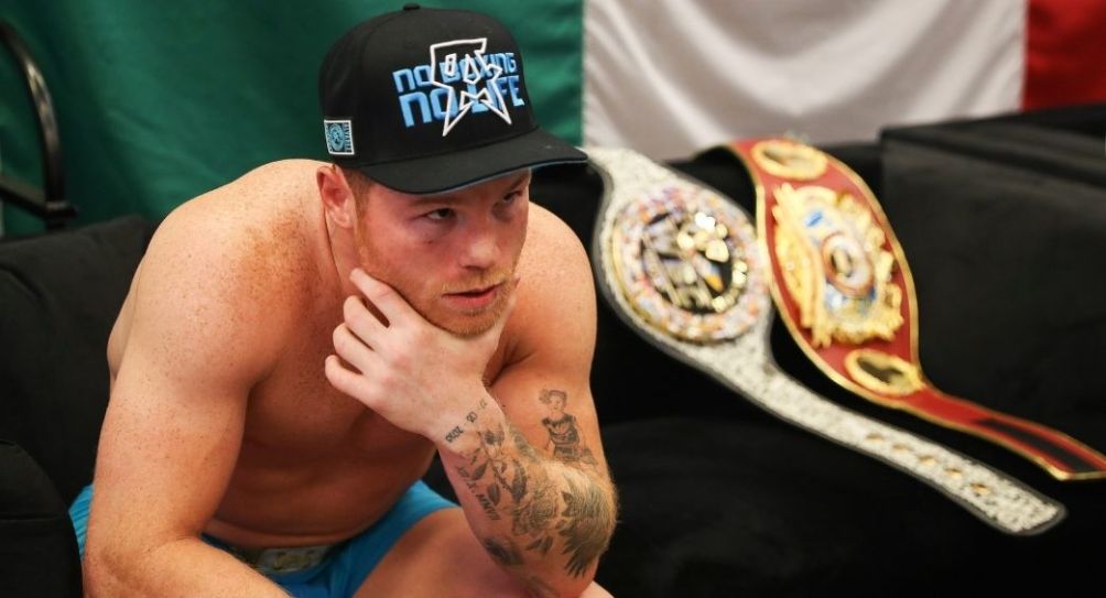 Canelo Álvarez después de una pelea