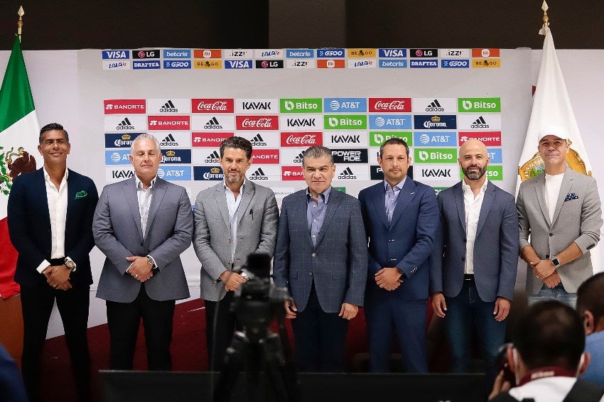 Conferencia de prensa para anunciar los partidos de México en el TSM