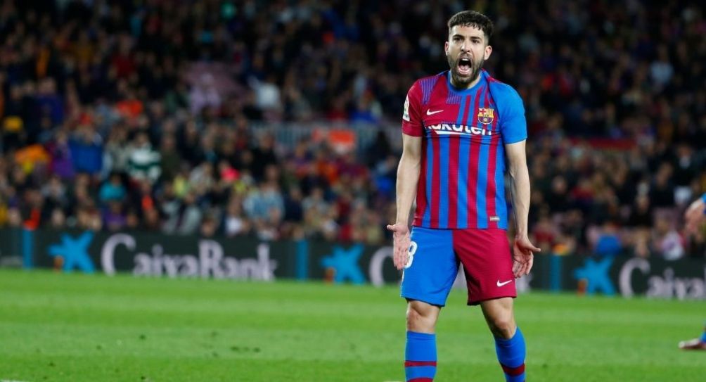 Jordi Alba durante un partido del Barcelona