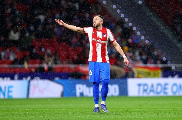 Héctor Herrera en acción con Atlético de Madrid