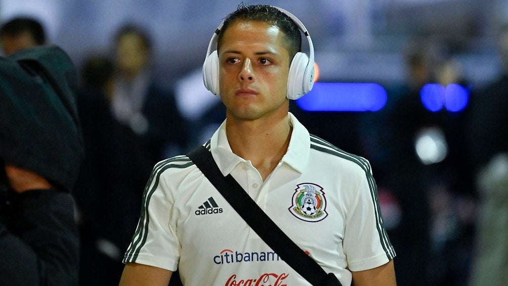 Chicharito Hernández con la Selección Mexicana