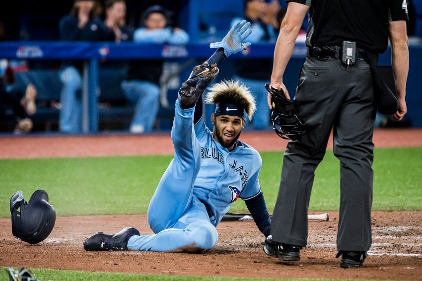 Gurriel Jr. en un juego de los Blue Jays