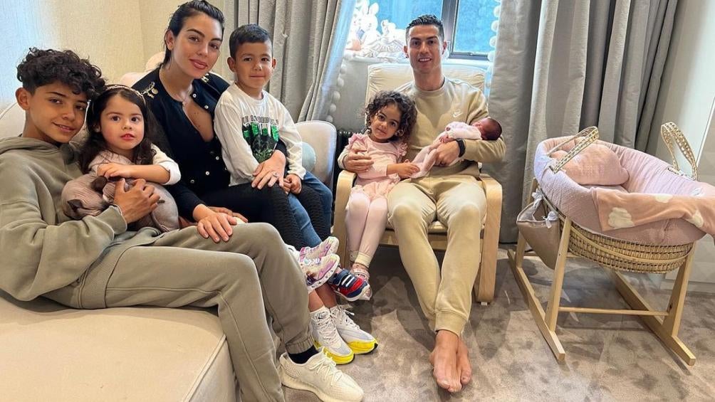 La familia de Georgina Rodríguez y Cristiano Ronaldo