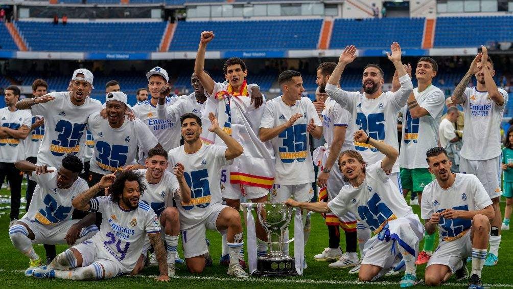 Real Madrid celebró el título 35 de liga