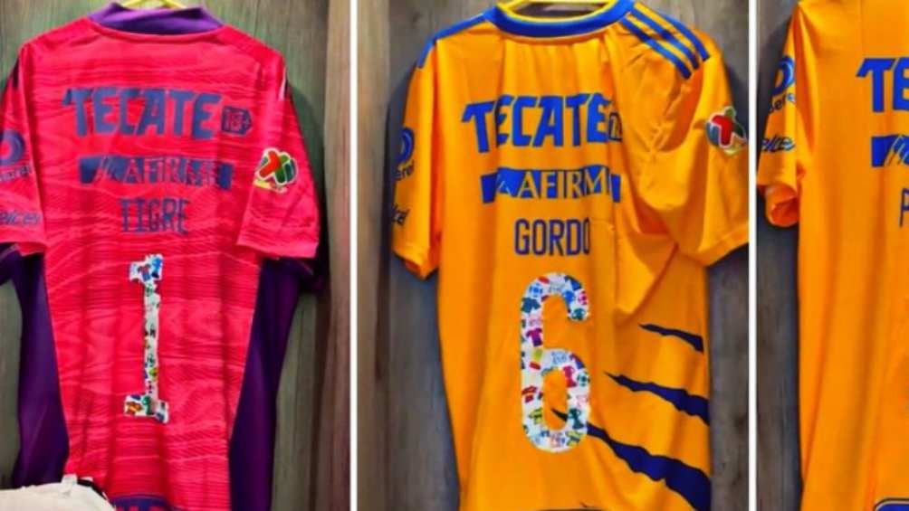 Las playeras con los apodos en Tigres