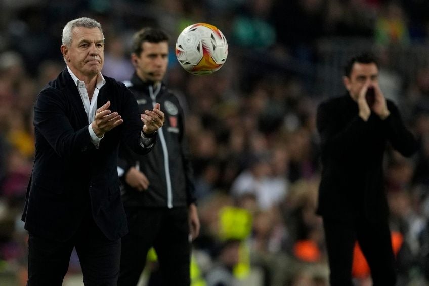 Javier Aguirre durante el partido