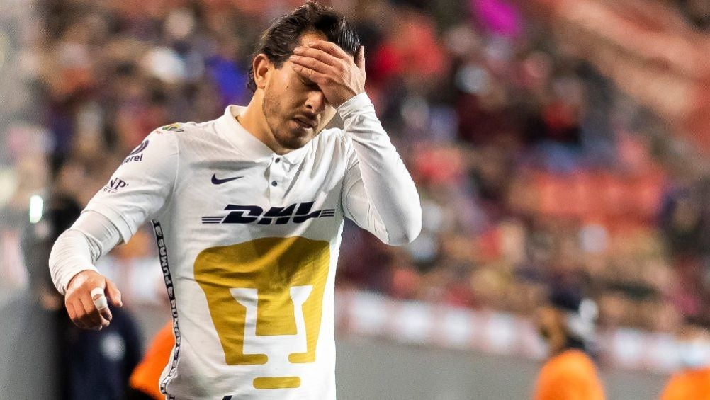 Alan Mozo en lamento con Pumas