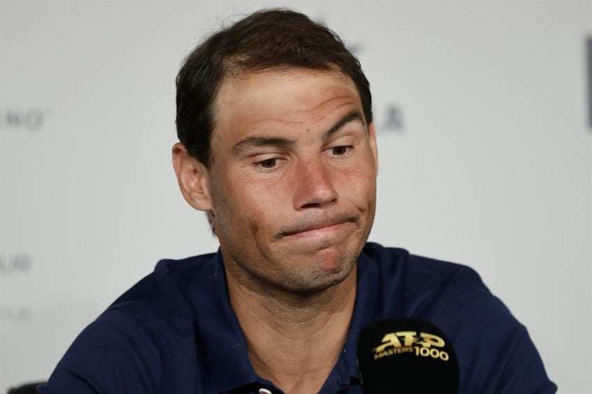 Rafael Nadal en conferencia de prensa