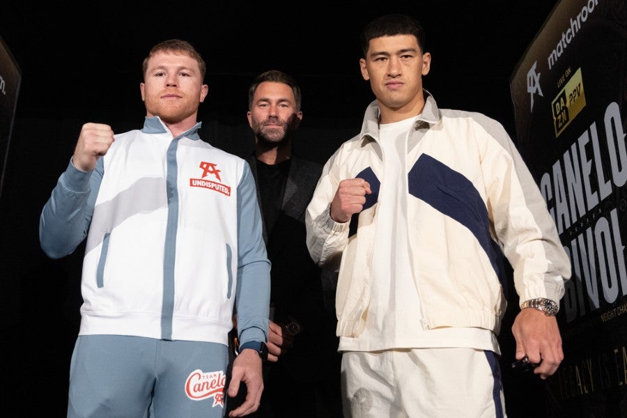 Canelo y Bivol previo a su pelea de este sábado