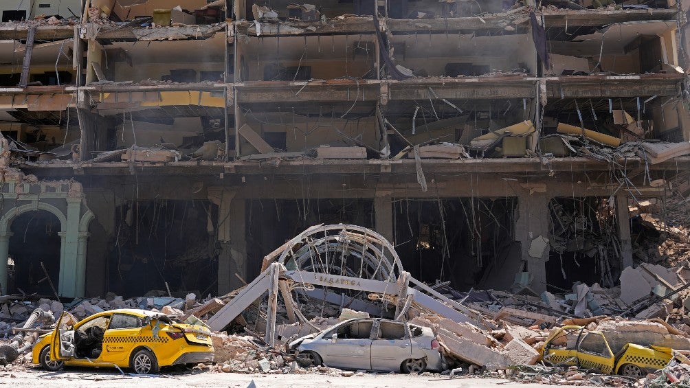 Explosión en el Hotel Saratoga, en La Habana Vieja, Cuba