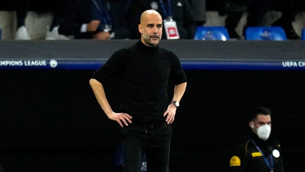 Pep Guardiola ante la derrota ante el Manchester City