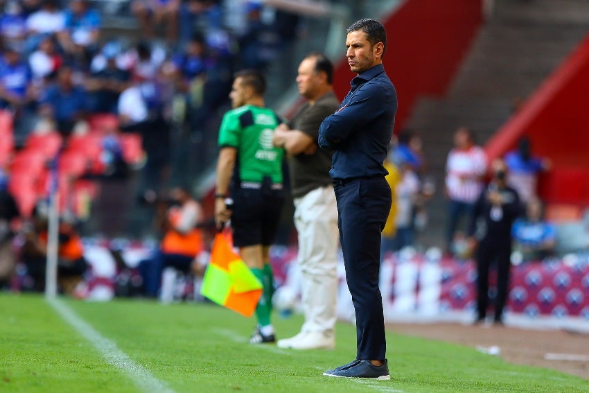 Jaime Lozano en el partido vs Cruz Azul