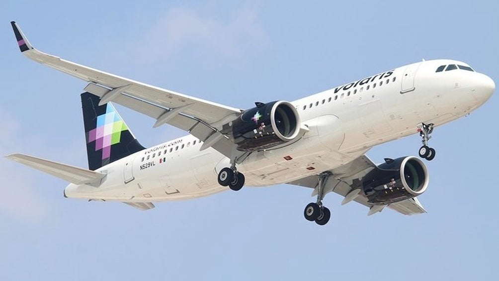 Avión perteneciente a la aerolínea de Volaris