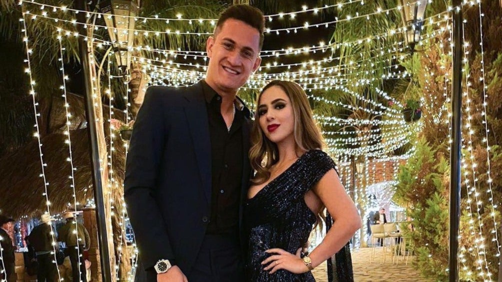 Gudiño y su esposa en un evento privado 