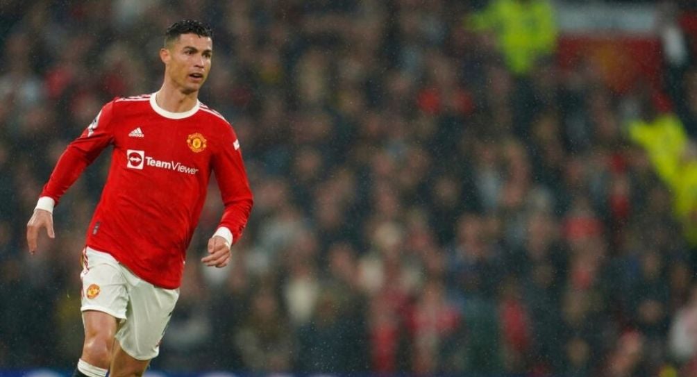 Cristiano Ronaldo jugando con el Manchester United