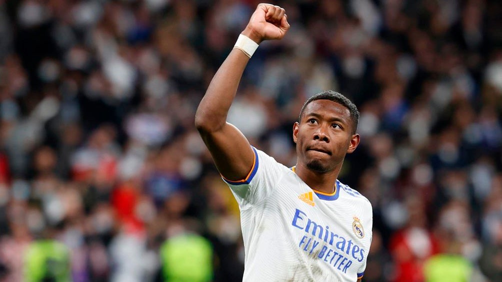 David Alaba, en festejo con el Real Madrid