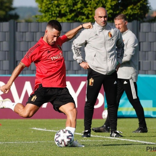 Eden Hazard en entrenamiento 