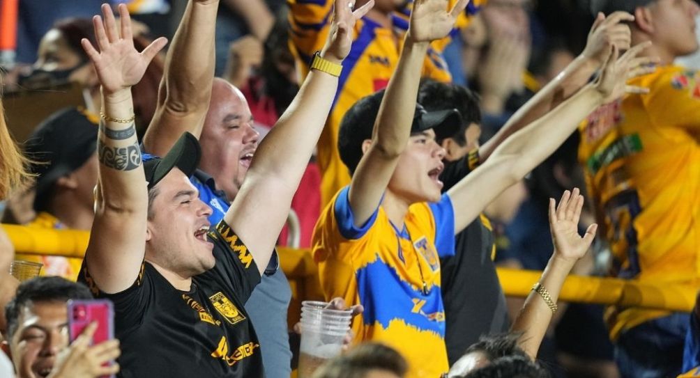 Aficionados de Tigres durante un partido