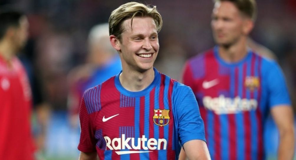 Frenkie de Jong tras un partido del Barcelona