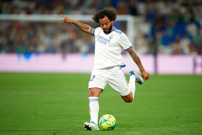 Marcelo Vieira jugando con el Real Madrid