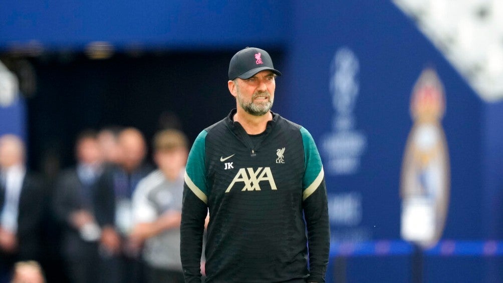 Jürgen Klopp durante entrenamiento previo a la Final de Champions 2022