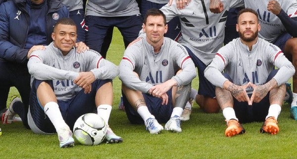 Mbappé, Messi y Neymar