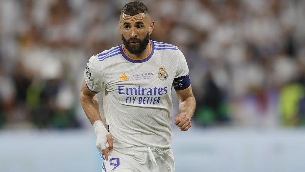 Benzema jugando con el Real Madrid la Final de Champions League