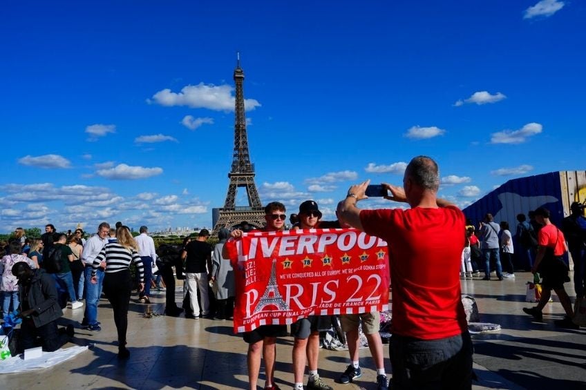 Fanáticos del Liverpool en París