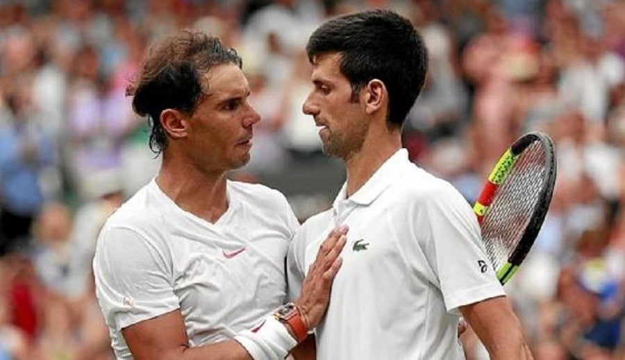 Nadal y Djokovic después de encuentro