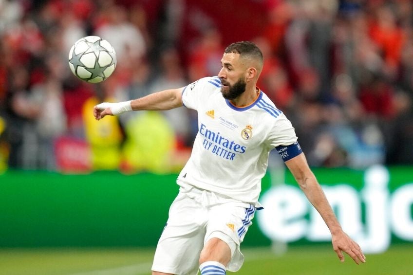 Karim Benzema durante un partido del Real Madrid